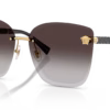 Versace VE2292B Rimless Cat-Eye Sunglasses - Thumbnail Image 6
