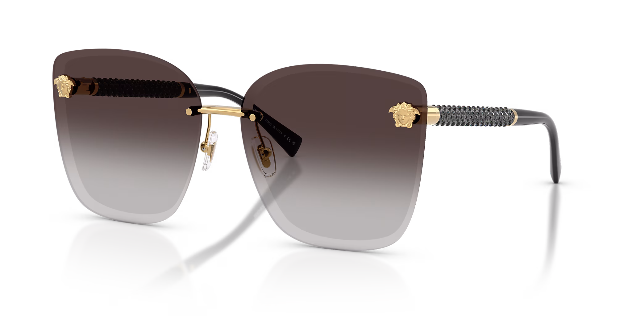 Versace VE2292B Rimless Cat-Eye Sunglasses - Image 6